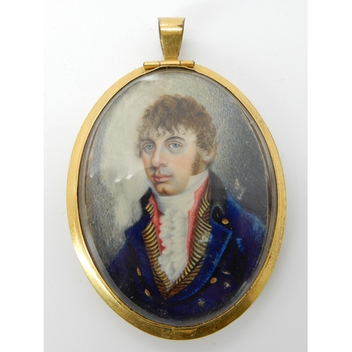 722 - A LATE 18TH CENTURY EARLY 19TH CENTURY MINIATURE