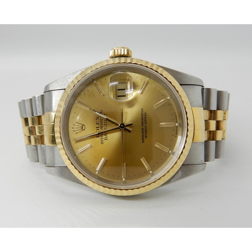 731 - A GENTS ROLEX OYSTER PERPETUAL DATE JUST