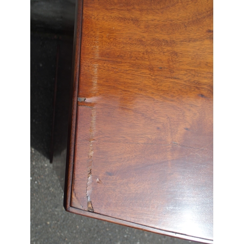 817 - A 19TH CENTURY MAHOGANY BOWFRONT CHEST