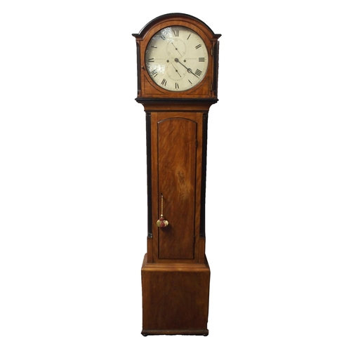 818 - A 19TH CENTURY LONGCASE CLOCK