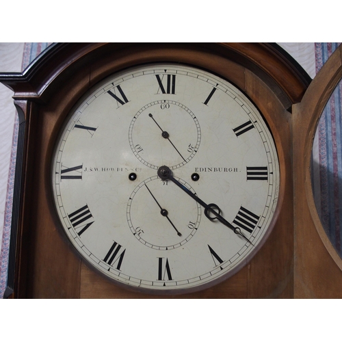 818 - A 19TH CENTURY LONGCASE CLOCK