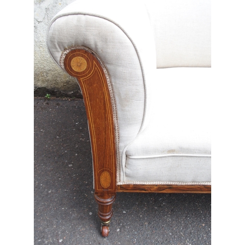 825 - A VICTORIAN SETTEE