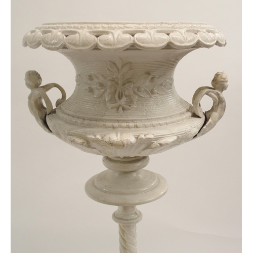 848 - A CAST METAL JARDINIERE