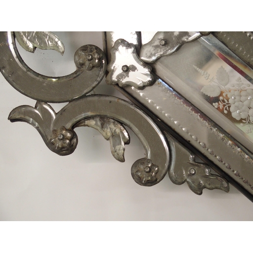 867 - AN ITALIAN OCTAGONAL WALL MIRROR