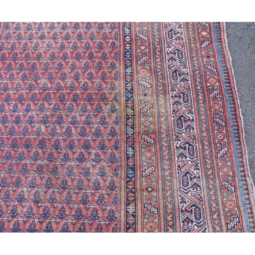 883 - AN ARAAK RED GROUND RUG