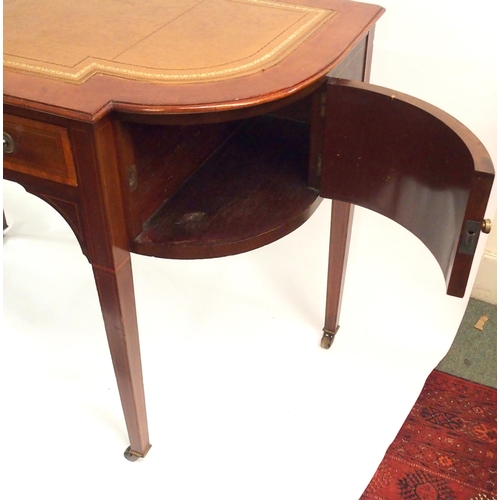 893 - A HEAL AND SON  LONDON EDWARDIAN MAHOGANY WRITING DESK