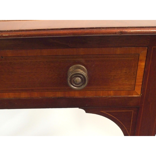 893 - A HEAL AND SON  LONDON EDWARDIAN MAHOGANY WRITING DESK