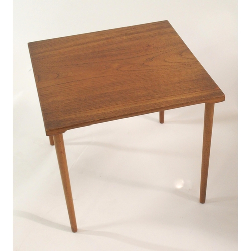 904 - A PAIR OF FRANCE AND SON DANISH TEAK SQUARE SIDE TABLES