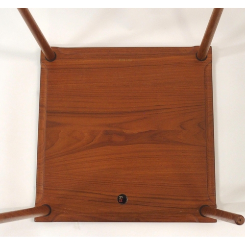 904 - A PAIR OF FRANCE AND SON DANISH TEAK SQUARE SIDE TABLES