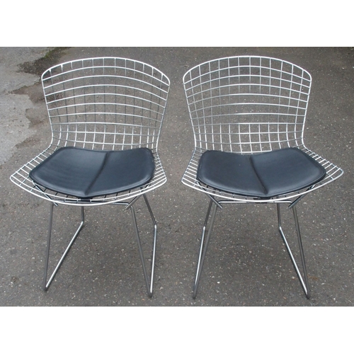 917 - FOUR HARRY BERTOIA WIRE CHAIRS