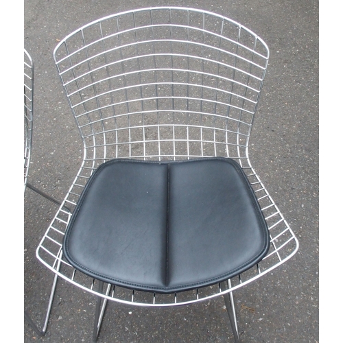 917 - FOUR HARRY BERTOIA WIRE CHAIRS