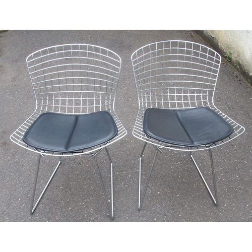 917 - FOUR HARRY BERTOIA WIRE CHAIRS