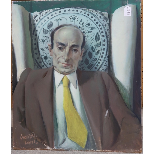 1025 - WILLIAM CROSBIE RSA RGI (1915-1999)HUGH MACKIE Oil on board, signed lower left, 71 x 61cm... 