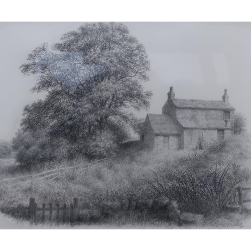 959 - RAYMOND C BOOTH (1929-2015)COTTAGE Graphite on paper, signed lower right, 36 x 44cm... 