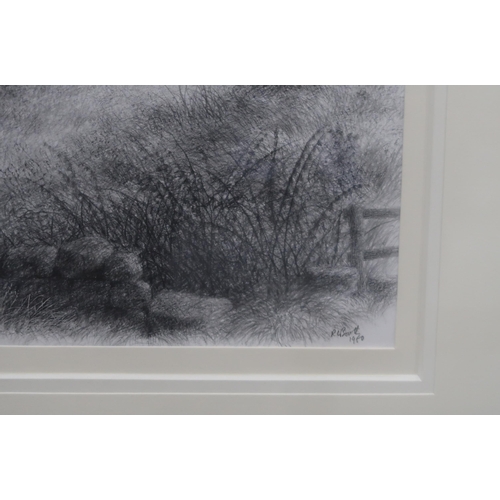 959 - RAYMOND C BOOTH (1929-2015)COTTAGE Graphite on paper, signed lower right, 36 x 44cm... 