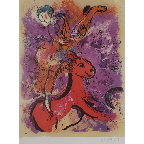 964 - MARC CHAGALL FACSIMILIE PRINTS Print multiples, 47 x 36cm (2)