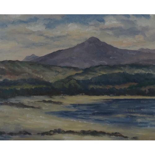 965 - A L MACANESPIE (SCOTTISH) BRODICK BAY, ISLE OF ARRAN Oil on paper, signed lower left, 23 x... 