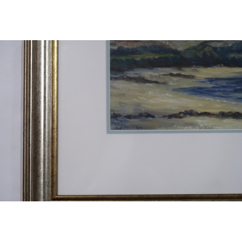 965 - A L MACANESPIE (SCOTTISH) BRODICK BAY, ISLE OF ARRAN Oil on paper, signed lower left, 23 x... 