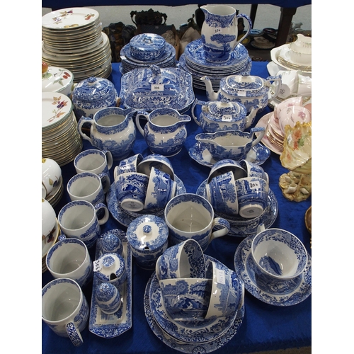 306 - An extensive Spode Italian dinner service including cups and saucers, teapots, plates, mugs, jugs,&n... 