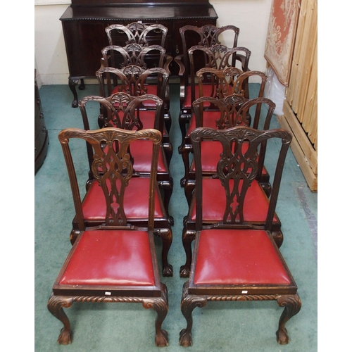 74 - A lot of eight mahogany Hepplewhite style dining chairs and a pair of similar chairs (10)