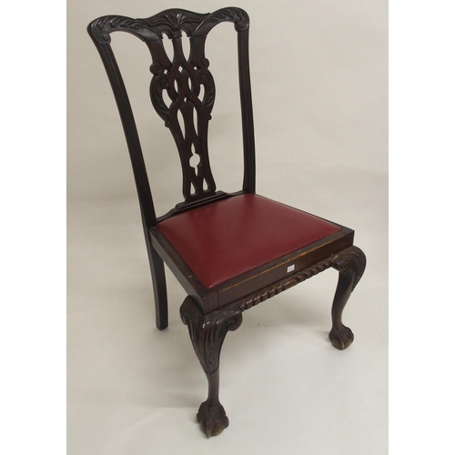 74 - A lot of eight mahogany Hepplewhite style dining chairs and a pair of similar chairs (10)