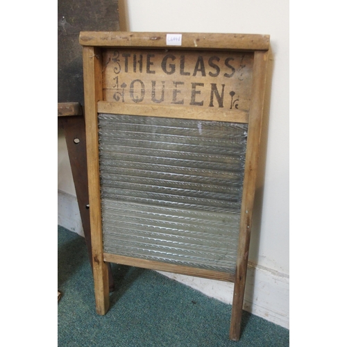 79 - A 20th century chalk board, two 