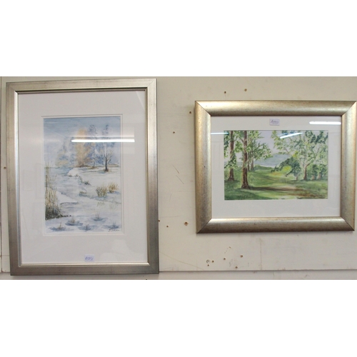 91 - A lot of seven assorted framed scenic pictures (7)