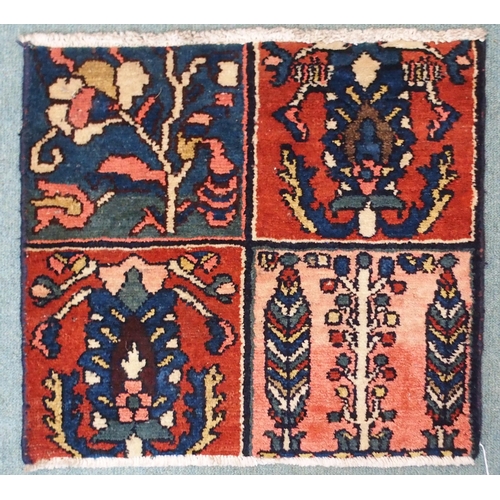 102 - A lot of four assorted middle eastern rug samples (4)