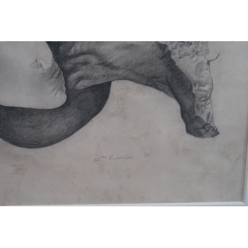 1064 - WILLIAM CROSBIE RSA RGI (1915-1999)HIP AND ME, 1939Graphite on paper, signed lower right, 53 x 48cm... 