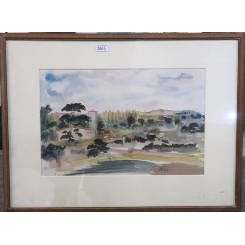 1065 - WILLIAM CROSBIE RSA RGI (1915-1999)SPANISH SCENE Watercolour, signed lower right, 35 x 54cm&nbs... 