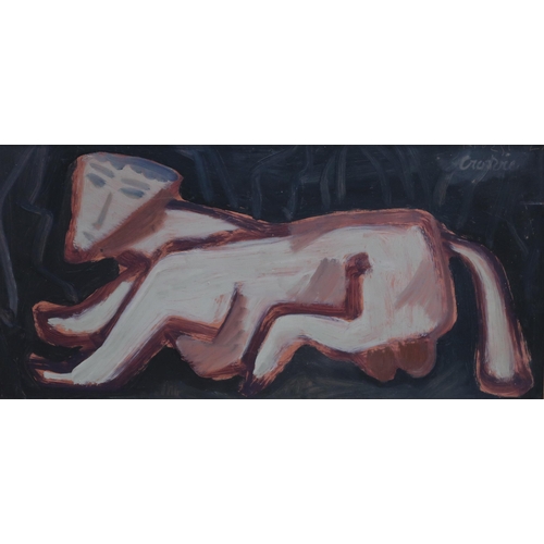 1066 - WILLIAM CROSBIE RSA RGI (1915-1999)HYBRID CREATURE - DOG Oil on board, signed upper right, 21 x... 