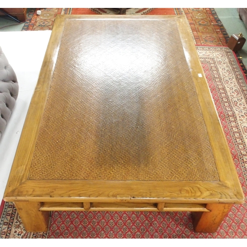 146 - A 20th century Chinese hardwood day bed