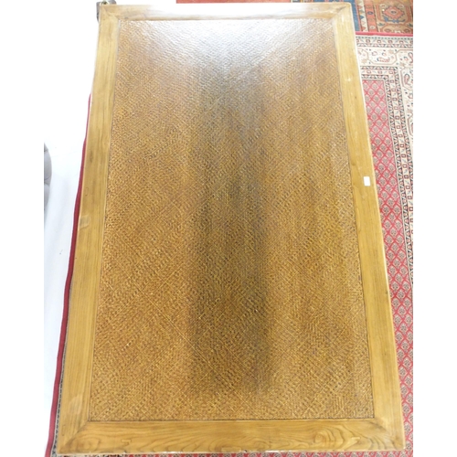 146 - A 20th century Chinese hardwood day bed