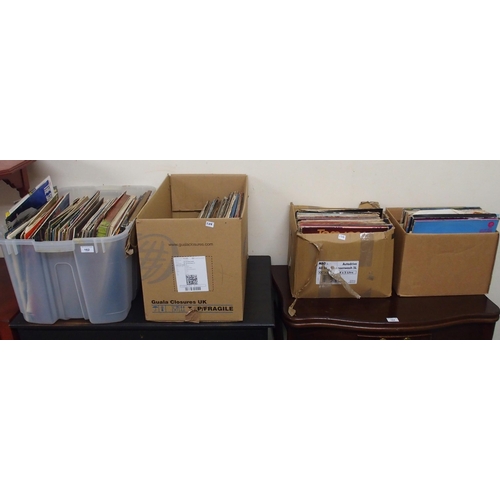 162 - A lot of four boxes of assorted vinyl records (4)