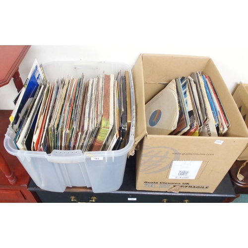 162 - A lot of four boxes of assorted vinyl records (4)