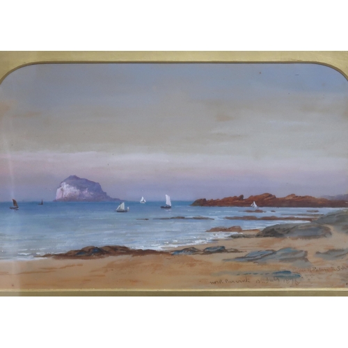 669 - WALLER HUGH PATON R.S.A North Berwick, signed, watercolour, dated, 13th July, 1876, 23 x 36cm... 