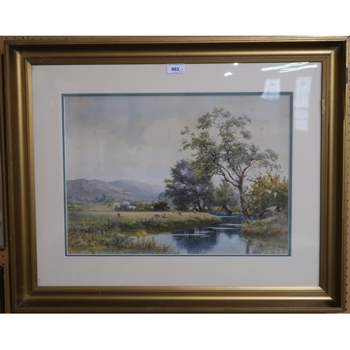 683 - SANDERSON O'NEILL Skye, signed, gouache, 15 x 20cm, GEORGE MCMILLAN, JAMES GARDEN LAING,and two... 