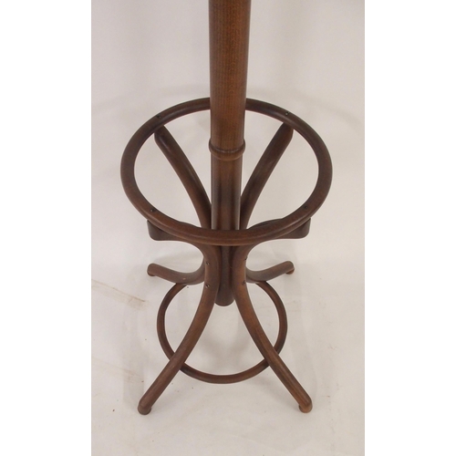 74 - A 20th century bentwood hat and coat stand