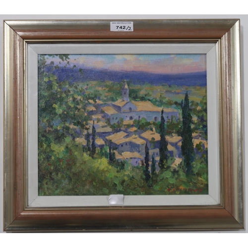 742 - J D HENDERSON (SCOTTISH)PERUGIA, UMBRIA Oil on board, signed lower right, 23 x 28cm Paisley Art Inst... 