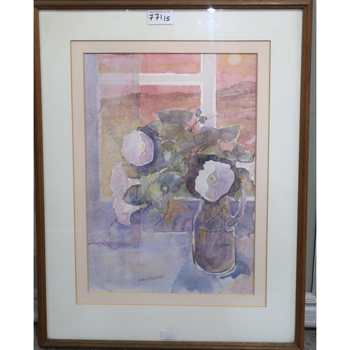 771 - FIVE VARIOUS WORKS To include John O'Connor, Flowers Still Life, Watercolour, 41 x 48cm, anothe... 