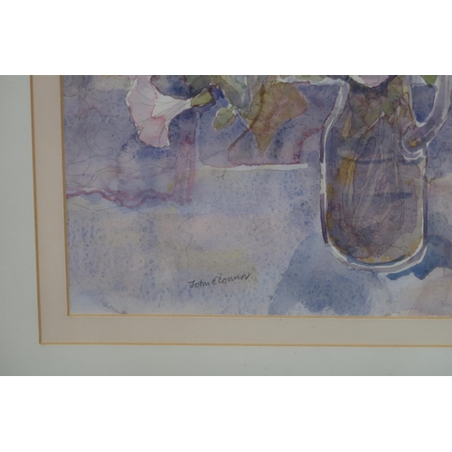 771 - FIVE VARIOUS WORKS To include John O'Connor, Flowers Still Life, Watercolour, 41 x 48cm, anothe... 