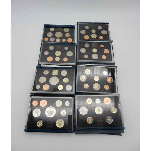 369D - ROYAL MINT PROOF COIN COLLECTIONS, 1983, 1984, 1985, 1986, 1987, 1990,  1992, 1994, 1995, 1996, 1997... 