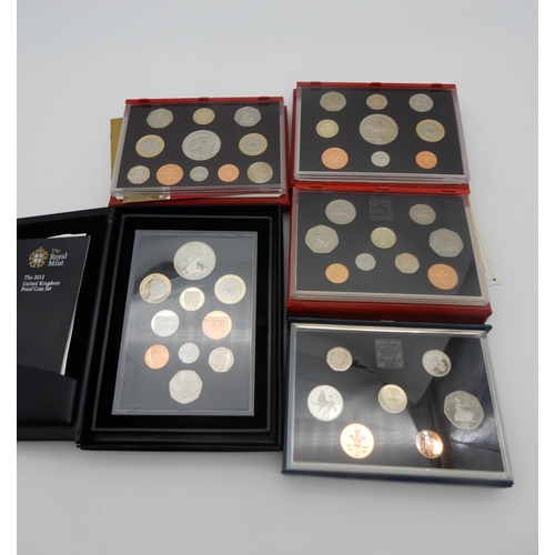 369D - ROYAL MINT PROOF COIN COLLECTIONS, 1983, 1984, 1985, 1986, 1987, 1990,  1992, 1994, 1995, 1996, 1997... 