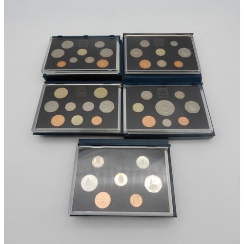 372 - ROYAL MINT proof coin sets with examples through the 1990's together with 1979 and 1982