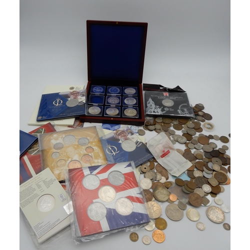 375C - A lot various worldwide coins and commemorative coins