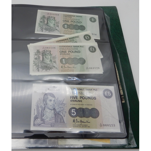 378 - A quantity of British bank notes