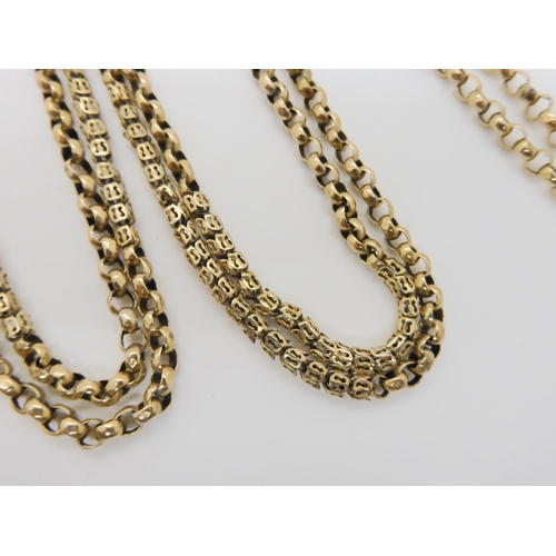 629 - A rolled gold fancy guard chain