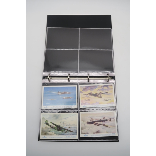 401 - Four albums of aviation postcards, including a 1911 