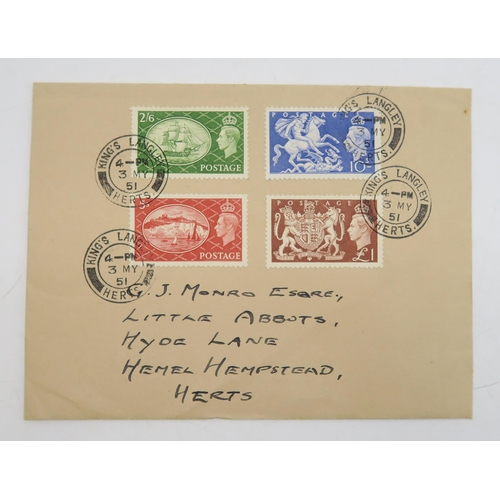 402 - STAMPSA rare 3rd May 1951 First Day Cover