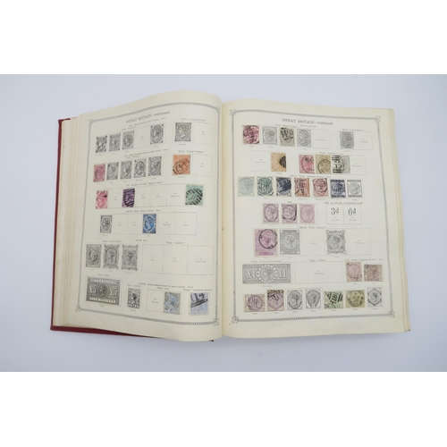 405 - STAMPSAn Ideal Postage Stamp Album, well-filled with approx. 5,000 world stamps, including a good se... 